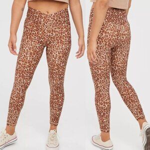 Aerie Leopard Print Leggings - Brown